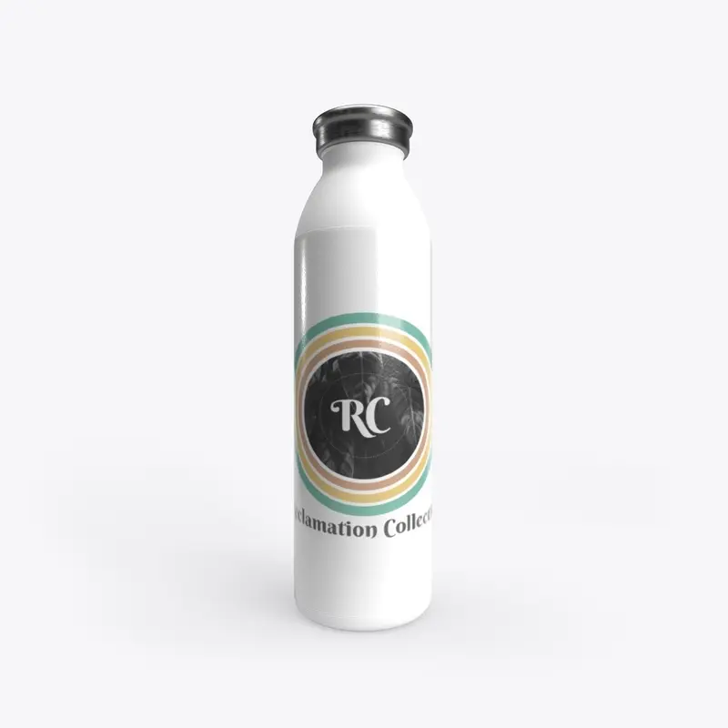 Water bottle with RC retro logo